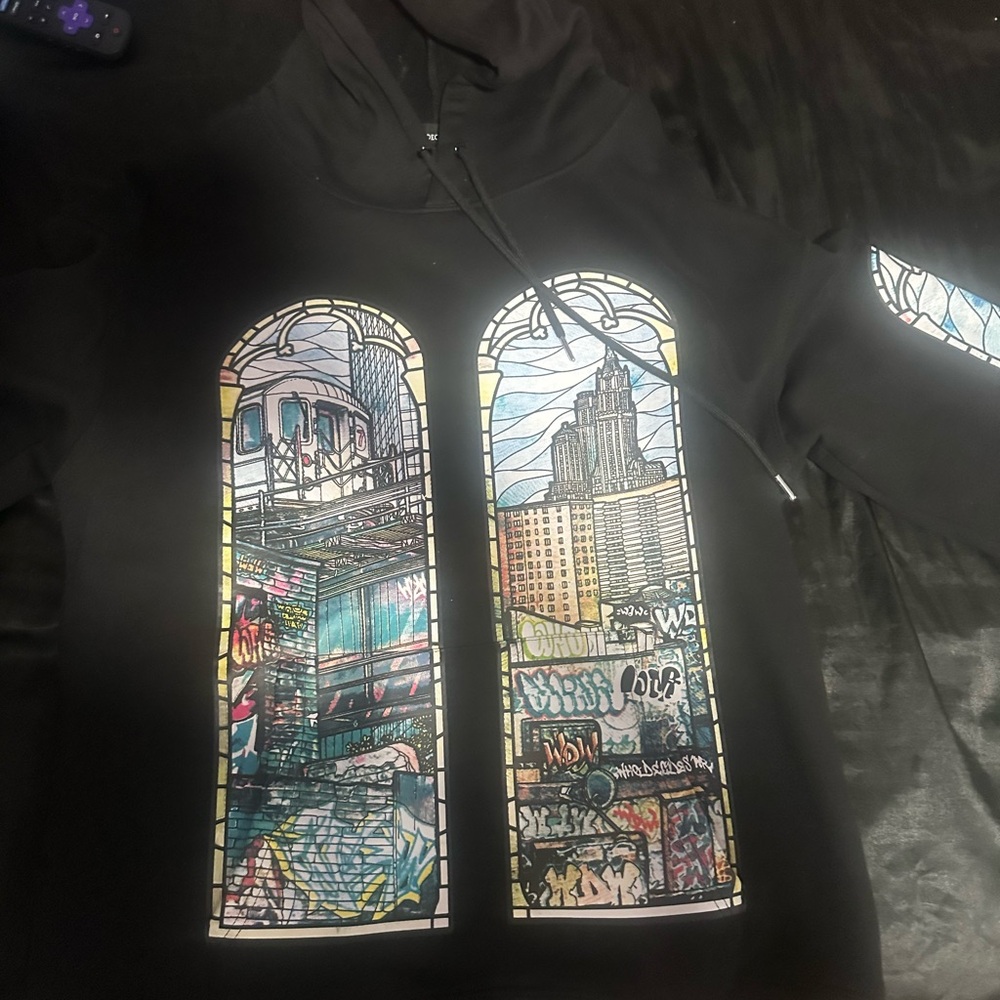 Who Decides War Black Graphic Hoodie